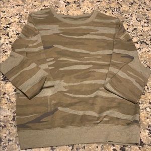 Long Sleeve Camo Sweater